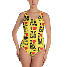 Load image into Gallery viewer, I Love NY NightLife One-Piece Swimsuit